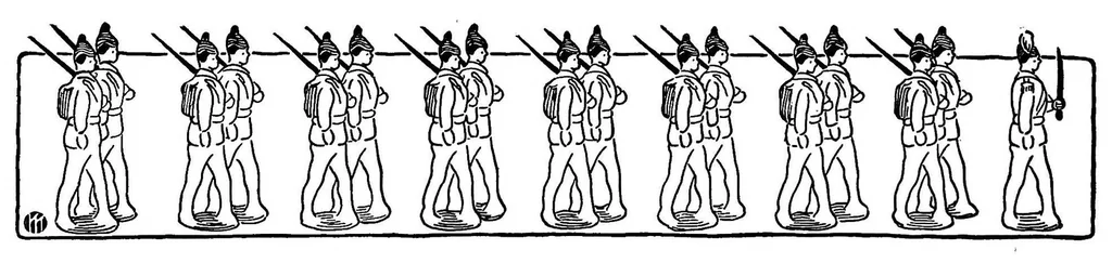 An illustration from Dramatic games and dances for little children, 1914, leaf 21