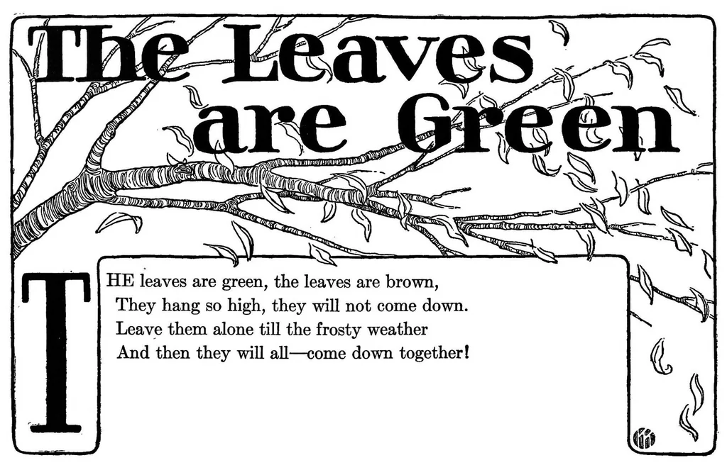 An illustration from Dramatic games and dances for little children, 1914, leaf 57