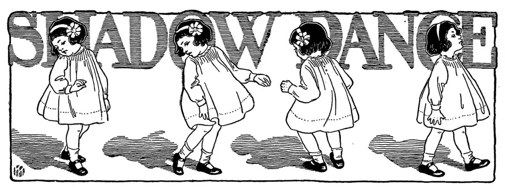 An illustration from Dramatic games and dances for little children, 1914, leaf 67