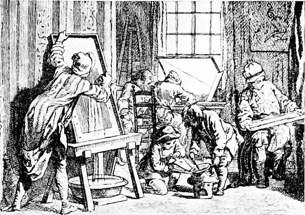 An illustration from The graphic arts; modern men and modern methods, 1921, leaf 154