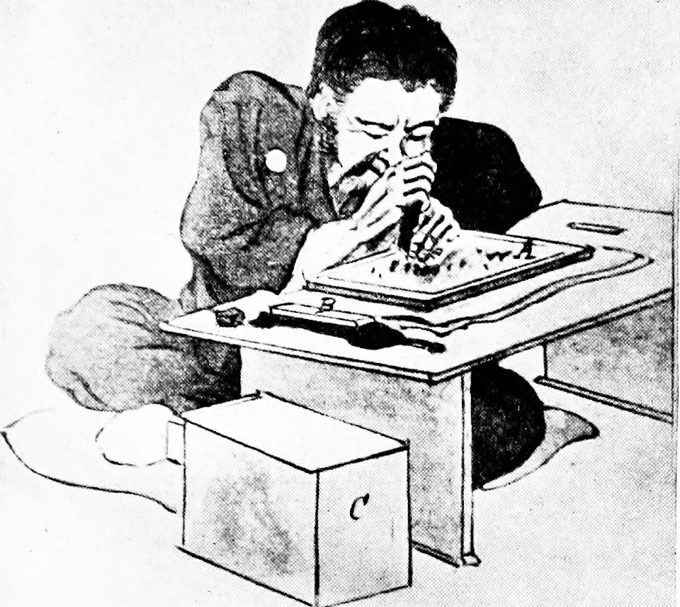 An illustration from The graphic arts; modern men and modern methods, 1921, leaf 74