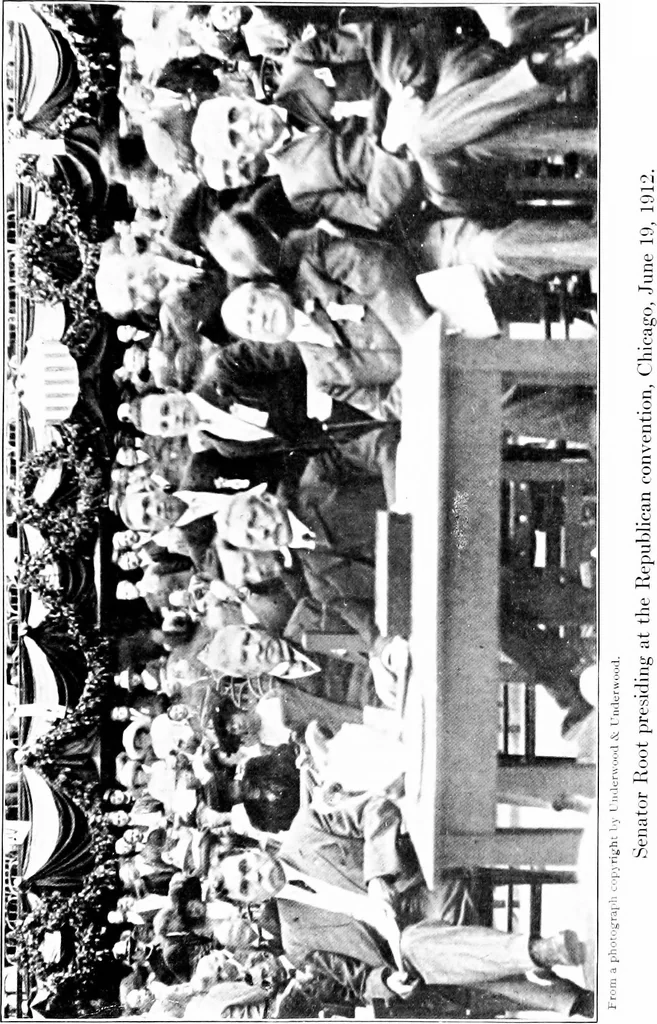 An illustration from Presidential nominations and elections; a history of American conventions, national campaigns, inaugurations and campaign caricature, with numerous illustrations, 1916, leaf 160
