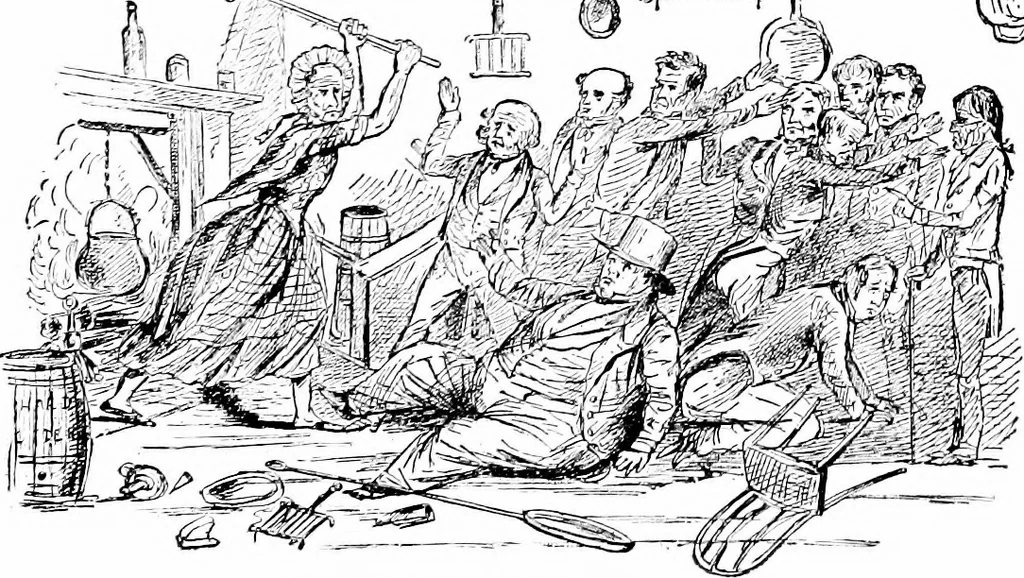 An illustration from Presidential nominations and elections; a history of American conventions, national campaigns, inaugurations and campaign caricature, with numerous illustrations, 1916, leaf 184