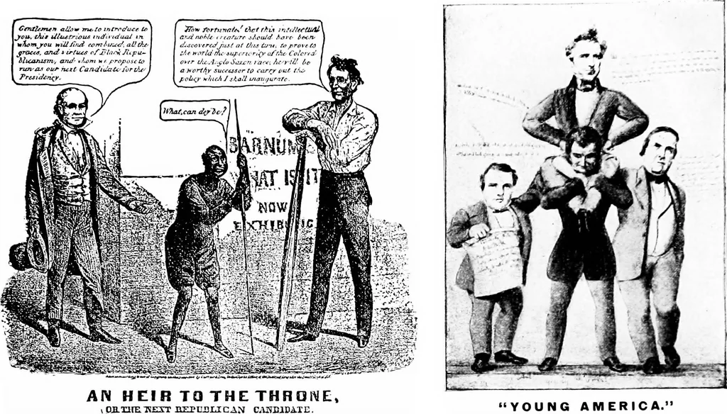 An illustration from Presidential nominations and elections; a history of American conventions, national campaigns, inaugurations and campaign caricature, with numerous illustrations, 1916, leaf 210