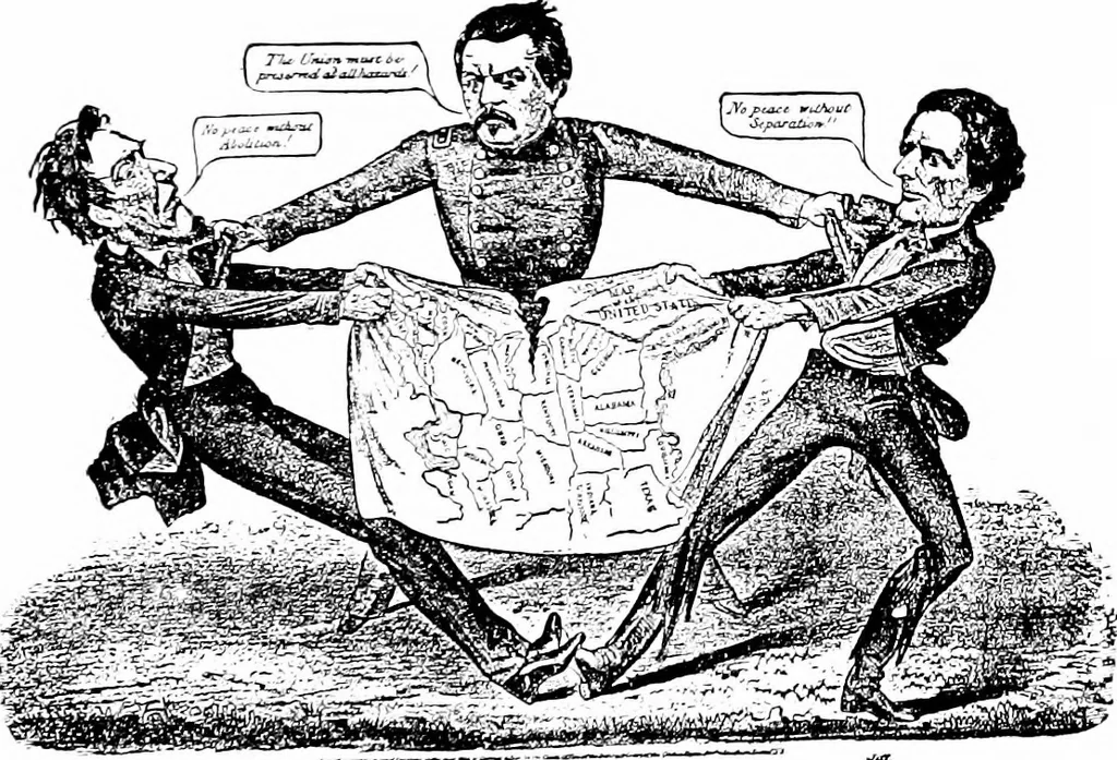 An illustration from Presidential nominations and elections; a history of American conventions, national campaigns, inaugurations and campaign caricature, with numerous illustrations, 1916, leaf 246