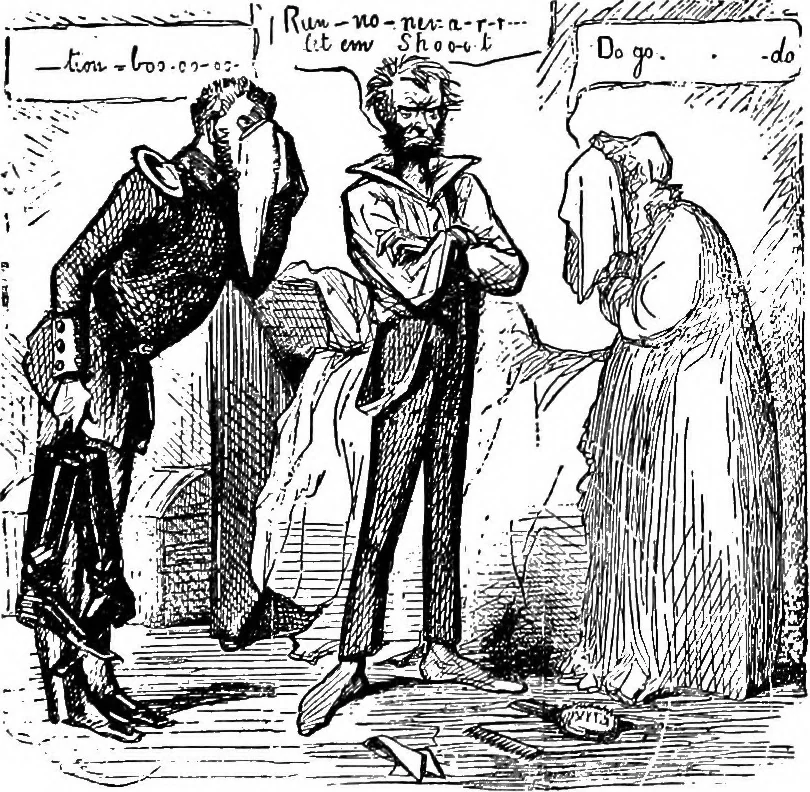 An illustration from Presidential nominations and elections; a history of American conventions, national campaigns, inaugurations and campaign caricature, with numerous illustrations, 1916, leaf 260