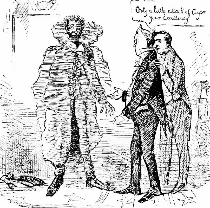 An illustration from Presidential nominations and elections; a history of American conventions, national campaigns, inaugurations and campaign caricature, with numerous illustrations, 1916, leaf 264