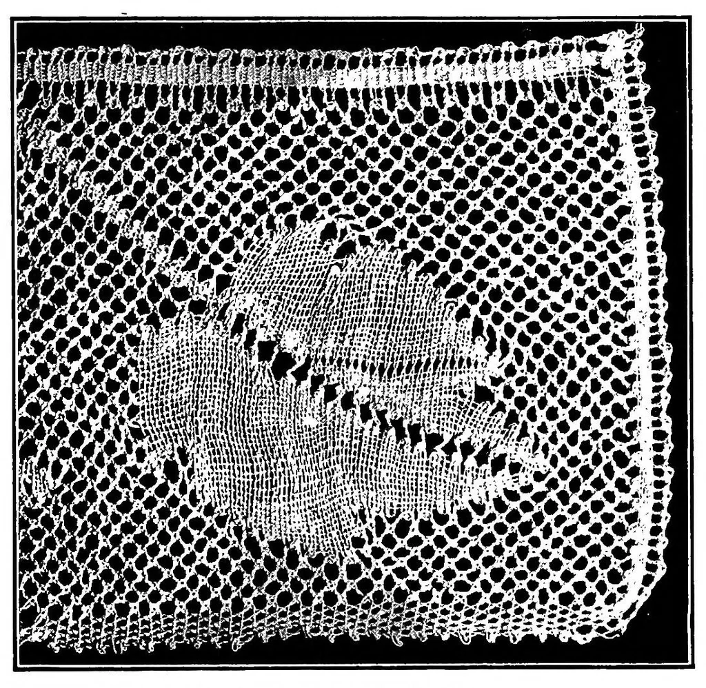 An illustration from Church lace : being eight ecclesiastical patterns in pillow-lace, 1920, leaf 103