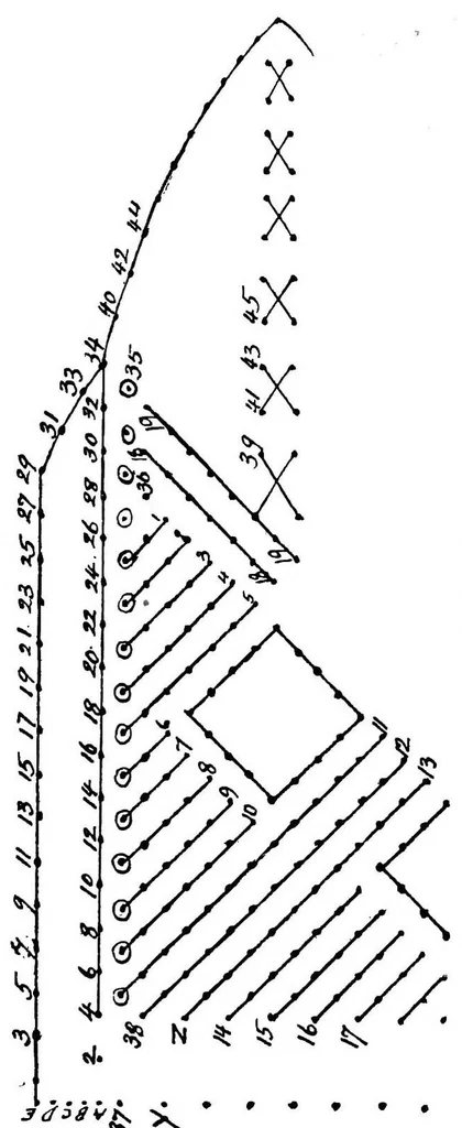 An illustration from Church lace : being eight ecclesiastical patterns in pillow-lace, 1920, leaf 60