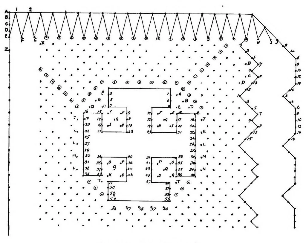 An illustration from Church lace : being eight ecclesiastical patterns in pillow-lace, 1920, leaf 90