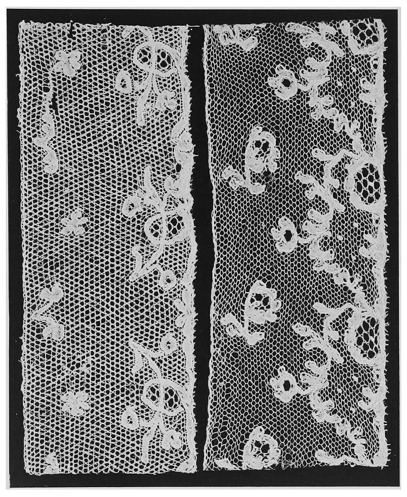 An illustration from Point and pillow lace : a short account of various kinds, ancient and modern, and how to recognise them, 1899, leaf 134