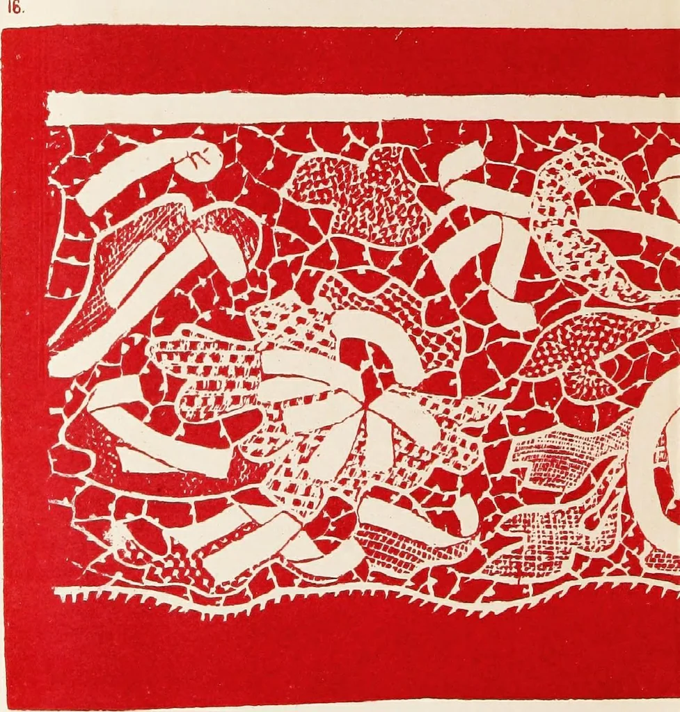 An illustration from Old point lace : and how to copy and imitate it, 1878, leaf 56