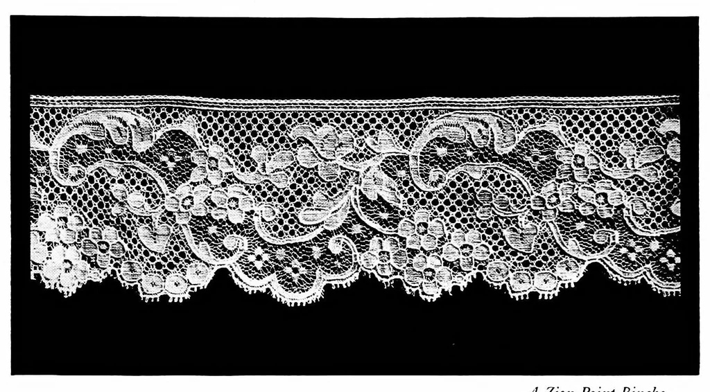 An illustration from The romance of lace : its historical background, its present manufacture, its varieties and uses, 1920, leaf 35