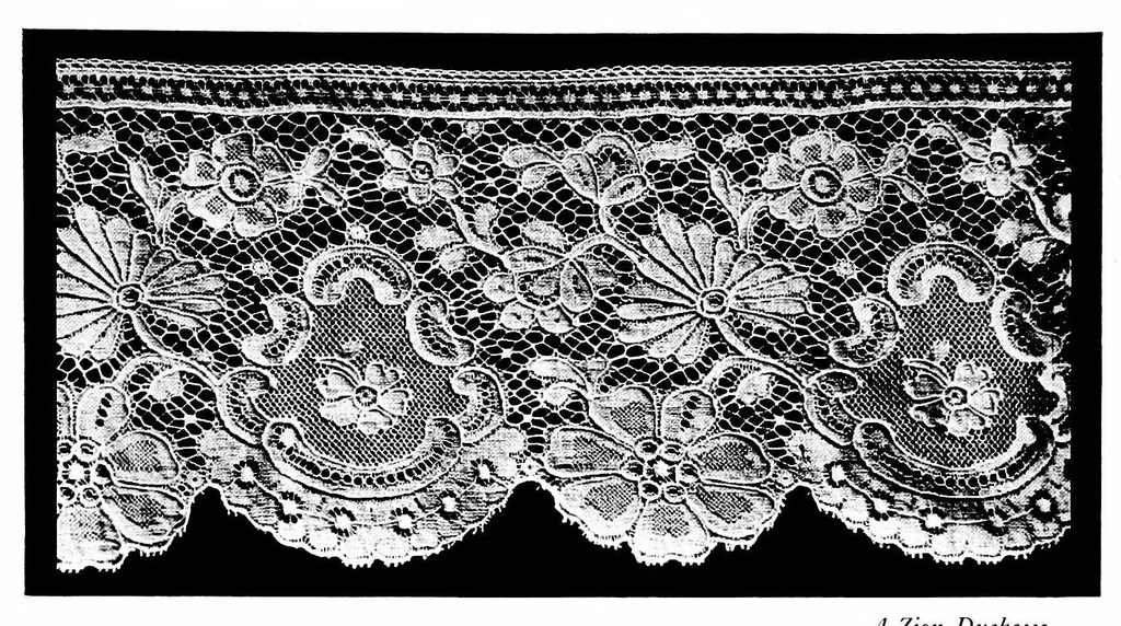 An illustration from The romance of lace : its historical background, its present manufacture, its varieties and uses, 1920, leaf 37