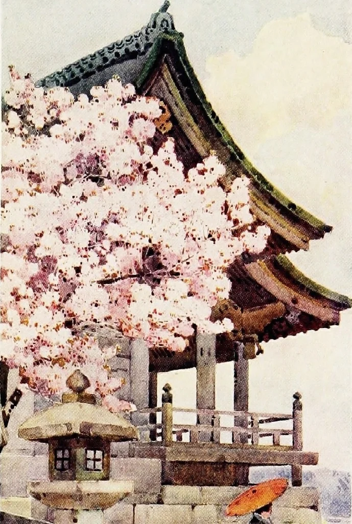 An illustration from The flowers and gardens of Japan, 1908, leaf 278