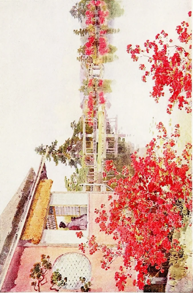 An illustration from The flowers and gardens of Japan, 1908, leaf 324
