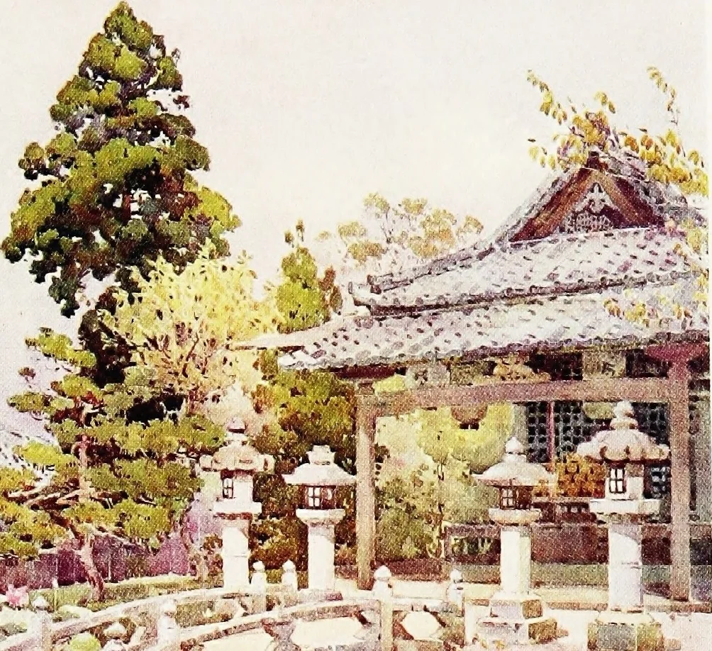 An illustration from The flowers and gardens of Japan, 1908, leaf 368