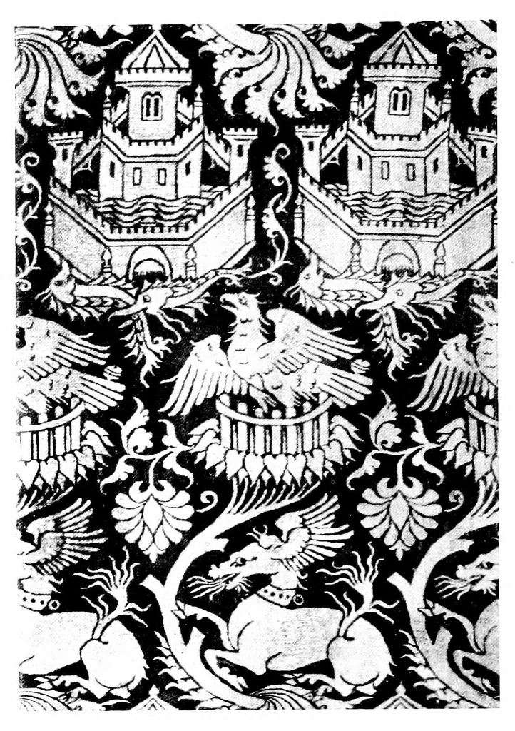 An illustration from An encyclopædia of textiles : from the earliest times to the beginning of the 19th century, 1900, leaf 137