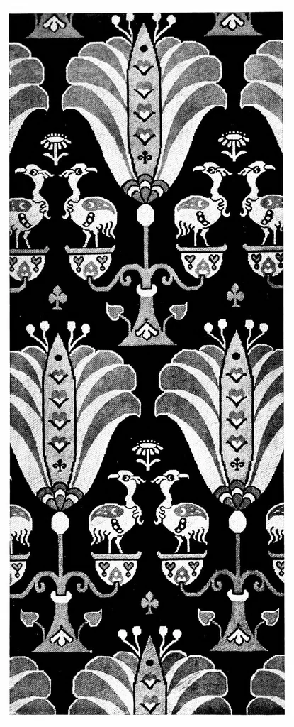 An illustration from An encyclopædia of textiles : from the earliest times to the beginning of the 19th century, 1900, leaf 69