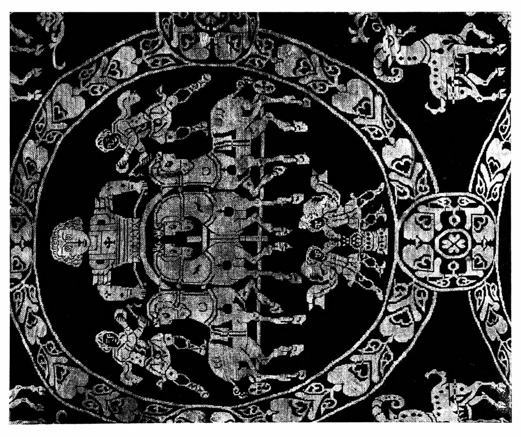 An illustration from An encyclopædia of textiles : from the earliest times to the beginning of the 19th century, 1900, leaf 82