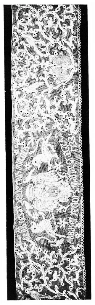 An illustration from Old lace : a handbook for collectors : an account of the different styles of lace, their history, characteristics & manufacture, 1908, leaf 133