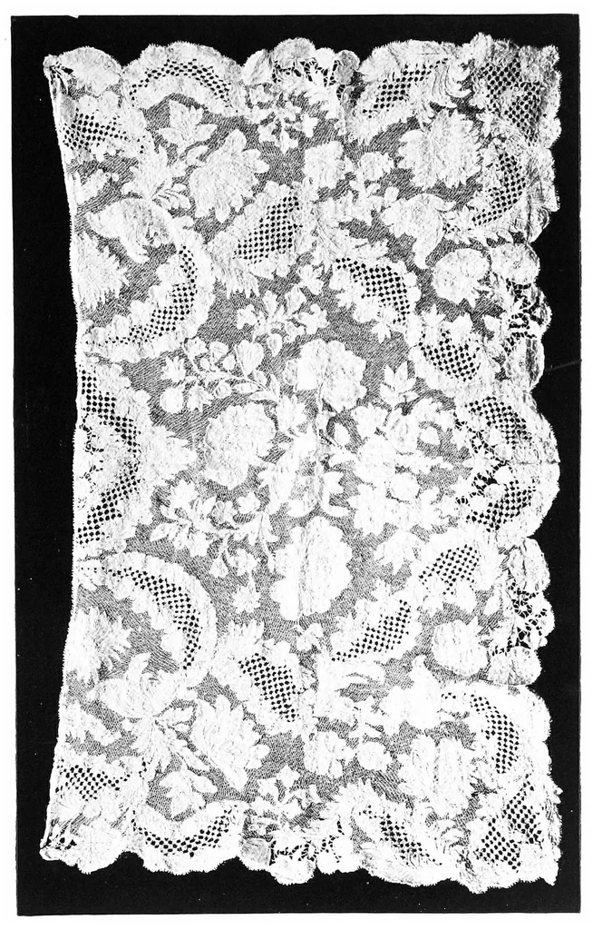 An illustration from Old lace : a handbook for collectors : an account of the different styles of lace, their history, characteristics & manufacture, 1908, leaf 164