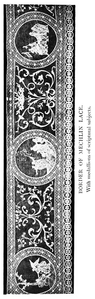 An illustration from Old lace : a handbook for collectors : an account of the different styles of lace, their history, characteristics & manufacture, 1908, leaf 179