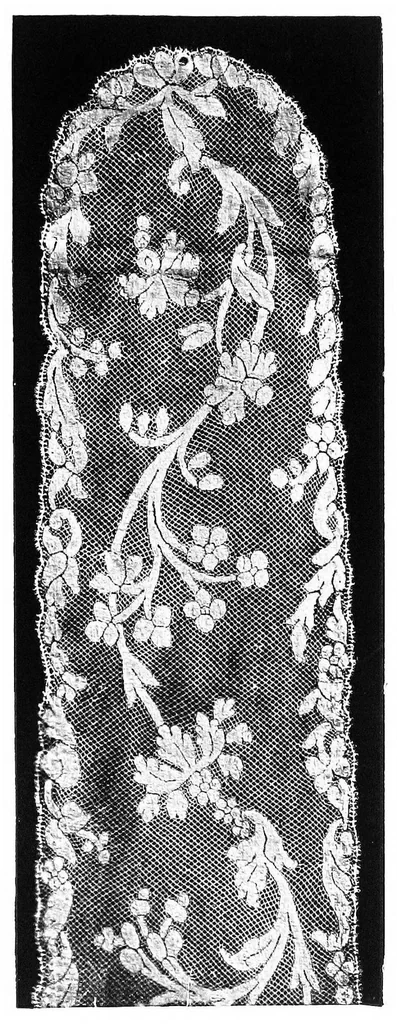 An illustration from Old lace : a handbook for collectors : an account of the different styles of lace, their history, characteristics & manufacture, 1908, leaf 198