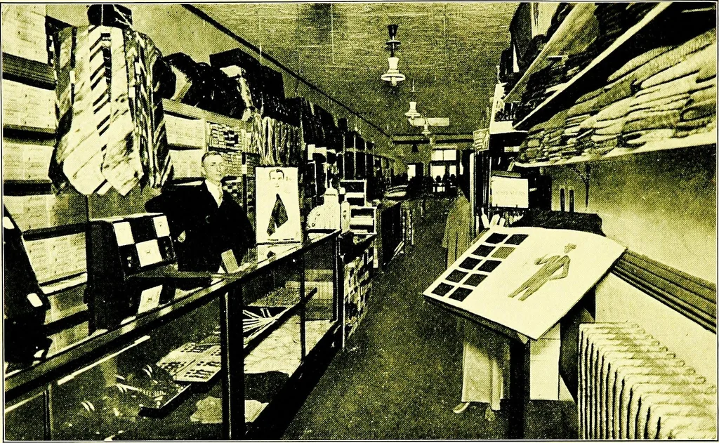 An illustration from General impressions of the country merchant, 1916, leaf 12