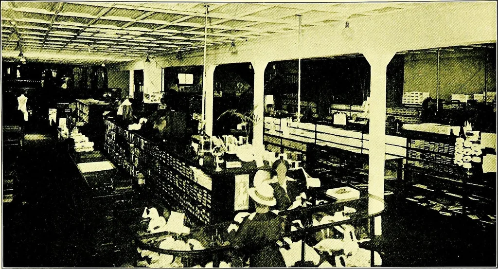 An illustration from General impressions of the country merchant, 1916, leaf 14