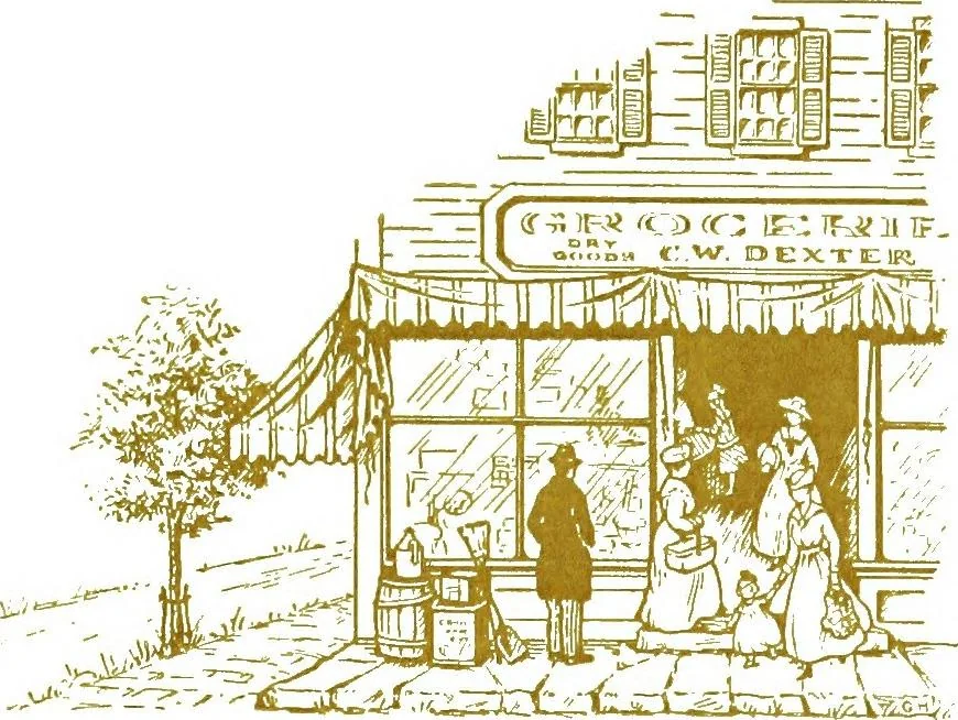 An illustration from General impressions of the country merchant, 1916, leaf 7