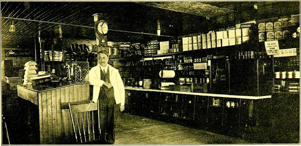 An illustration from General impressions of the country merchant, 1916, leaf 9