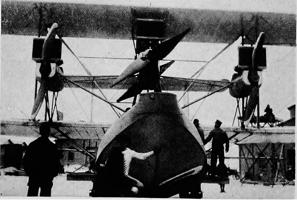 An illustration from The flight across the Atlantic, 1919, leaf 12