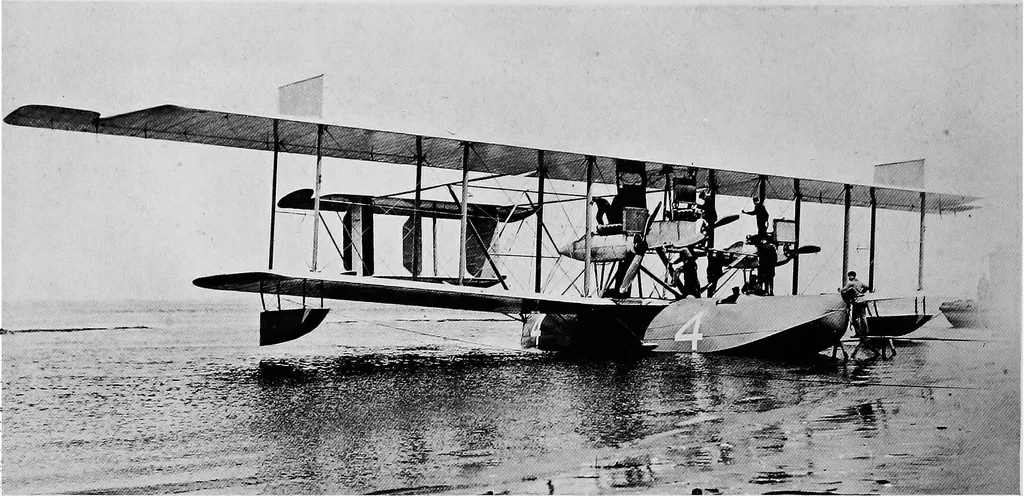 An illustration from The flight across the Atlantic, 1919, leaf 13