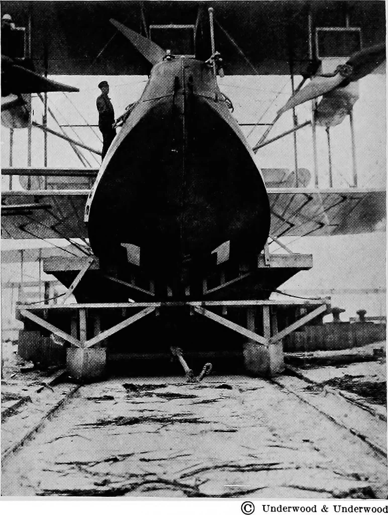 An illustration from The flight across the Atlantic, 1919, leaf 14