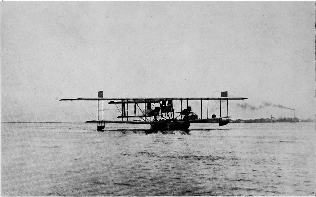 An illustration from The flight across the Atlantic, 1919, leaf 19