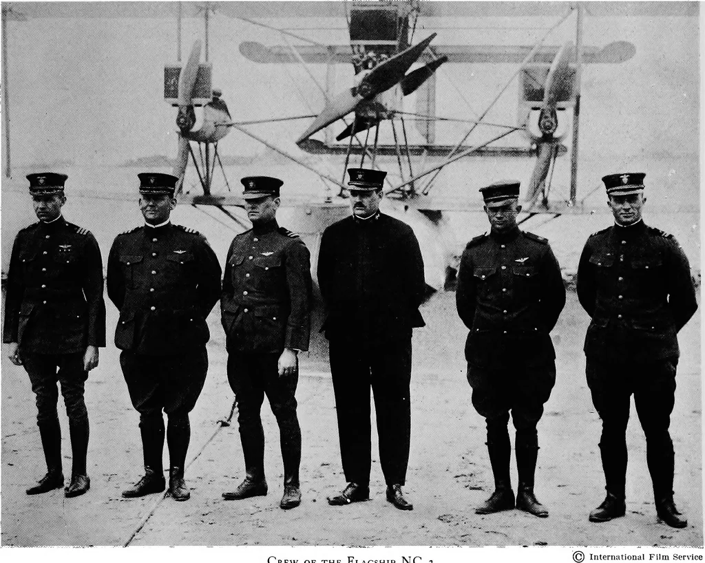 An illustration from The flight across the Atlantic, 1919, leaf 32