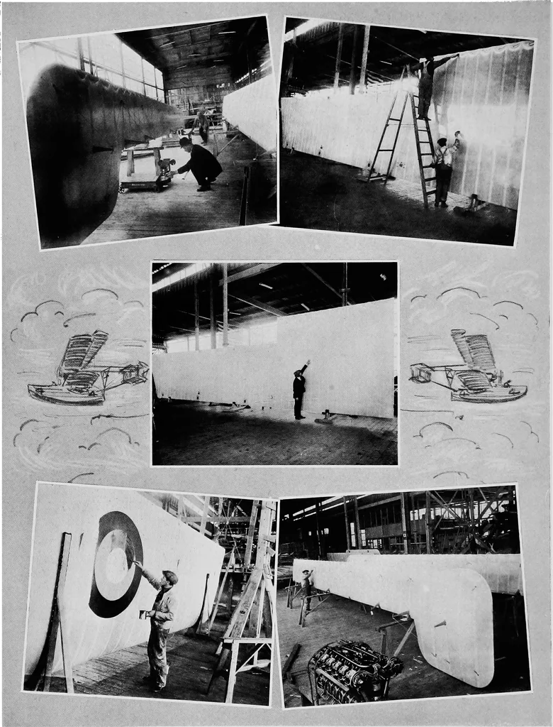 An illustration from The flight across the Atlantic, 1919, leaf 33