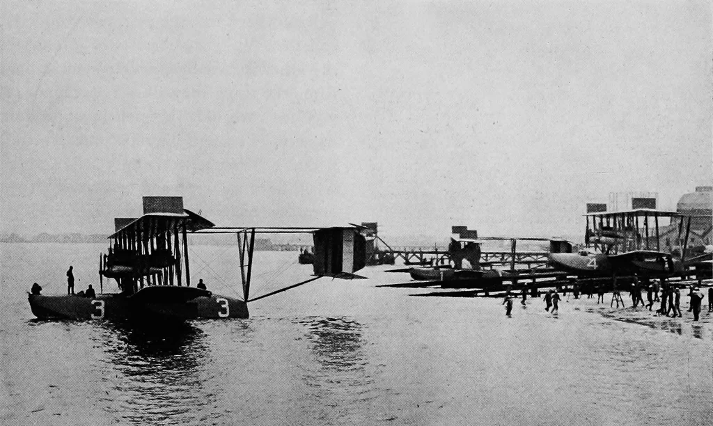 An illustration from The flight across the Atlantic, 1919, leaf 38