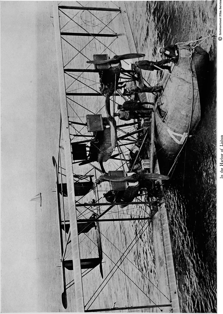 An illustration from The flight across the Atlantic, 1919, leaf 55