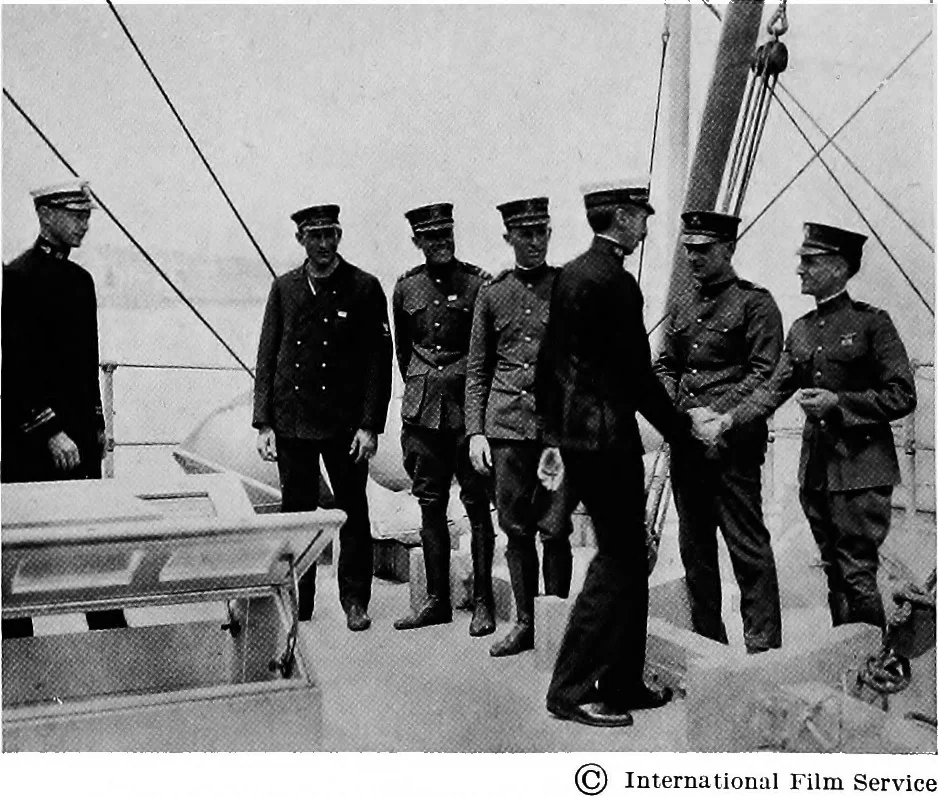 An illustration from The flight across the Atlantic, 1919, leaf 56