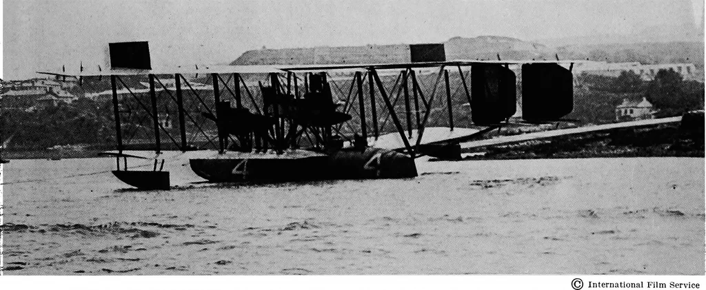 An illustration from The flight across the Atlantic, 1919, leaf 66