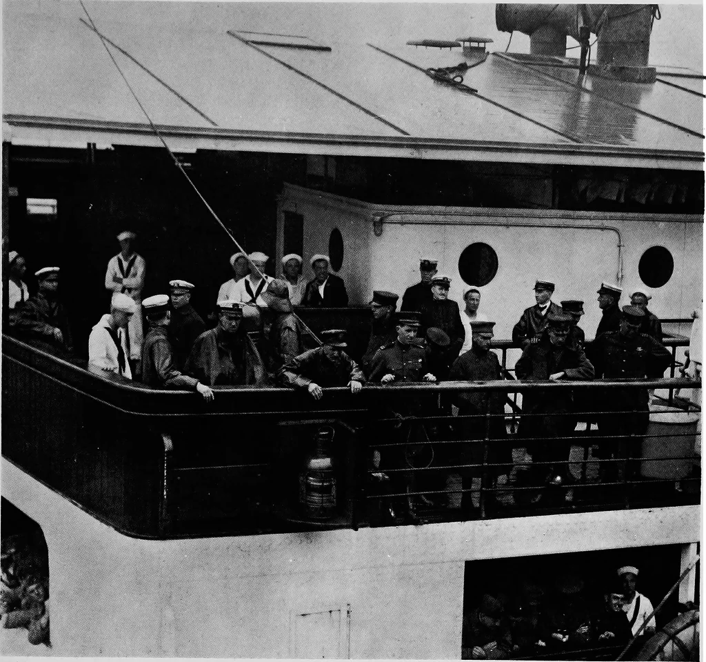 An illustration from The flight across the Atlantic, 1919, leaf 78