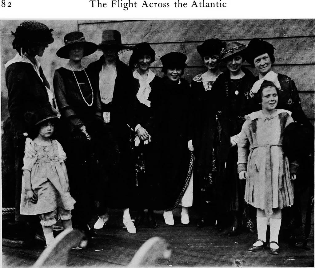 An illustration from The flight across the Atlantic, 1919, leaf 85