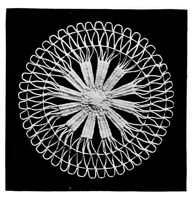 An illustration from Teneriffe lace : designs and instructions, 1904, leaf 15