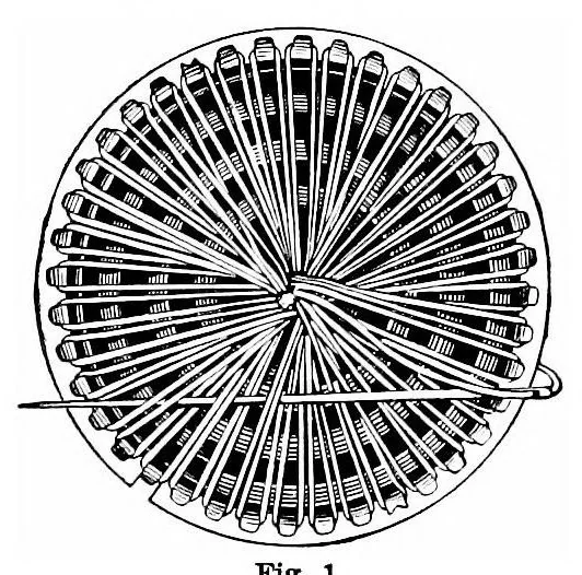 An illustration from Teneriffe lace : designs and instructions, 1904, leaf 7