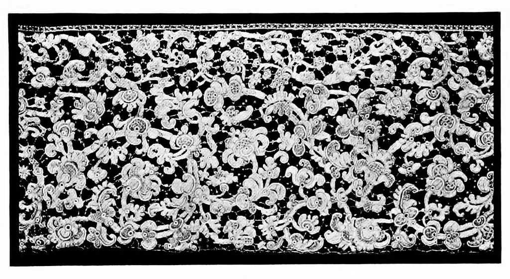 An illustration from Collection of antique laces and brocades of Max Littwitz, 1900, leaf 10