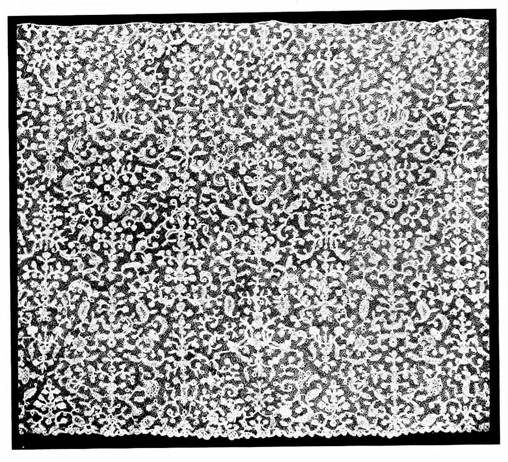 An illustration from Collection of antique laces and brocades of Max Littwitz, 1900, leaf 17