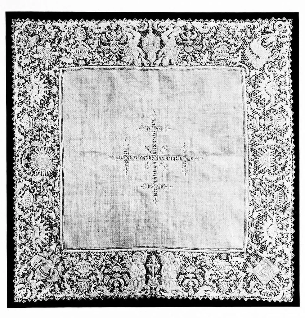 An illustration from Collection of antique laces and brocades of Max Littwitz, 1900, leaf 20