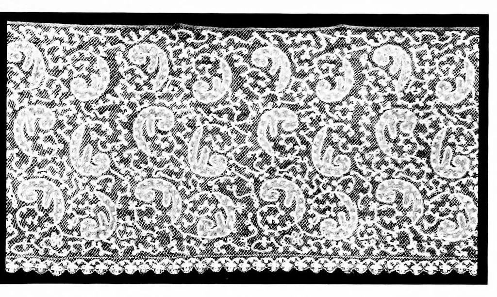 An illustration from Collection of antique laces and brocades of Max Littwitz, 1900, leaf 22